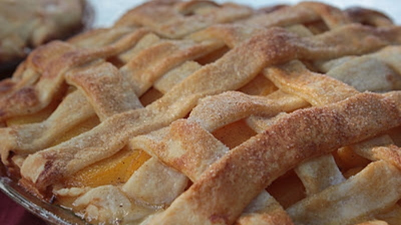 Peach Pie Two Ways~ Vanilla Cardamom and Caramel
